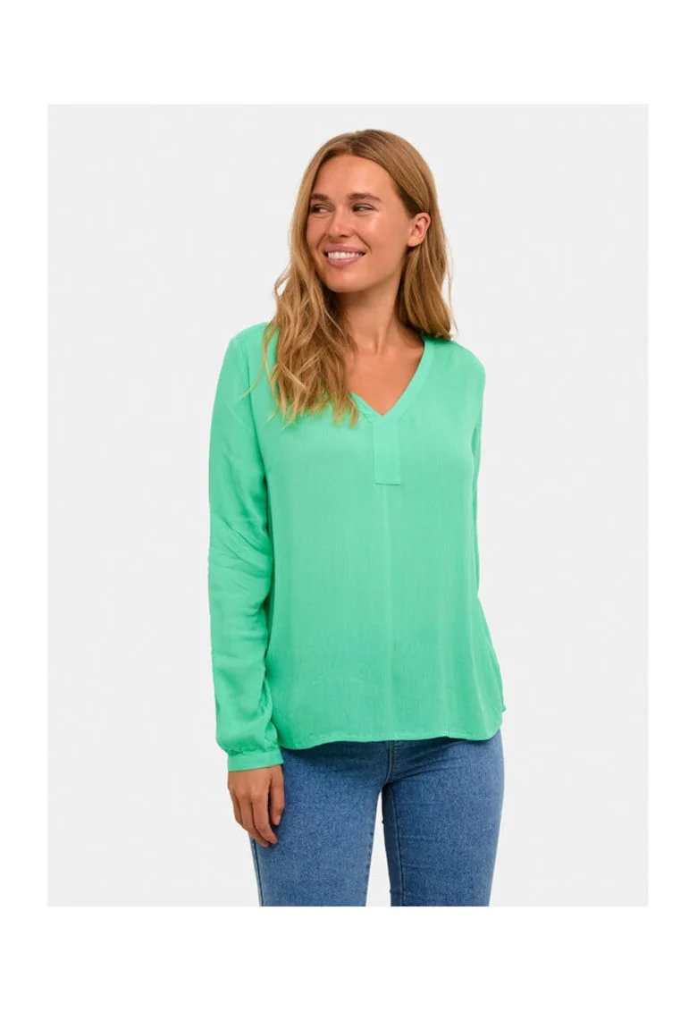 Bluza dama,  304099106, Viscoza, Verde, Verde