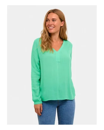 Bluza dama,  304099106, Viscoza, Verde, Verde