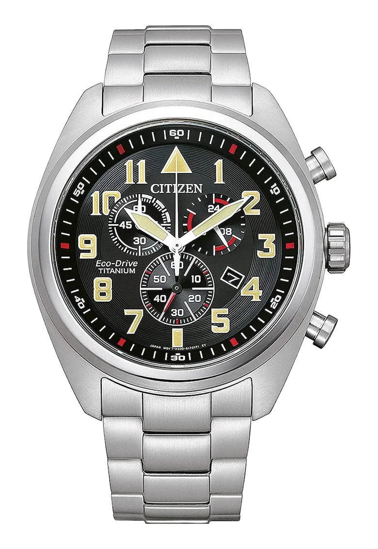 Ceas cu titan Argintiu - 46745, Argintiu/Negru