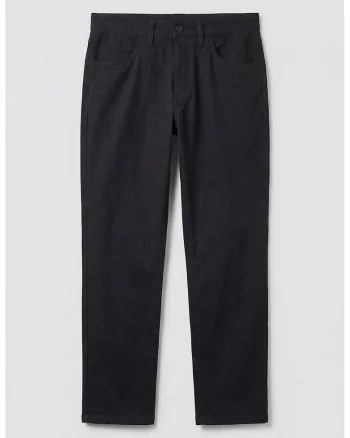 Pantaloni regular fit cu aspect texturat, Negru