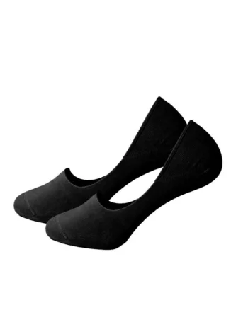 Sosete talpici bumbac femei, SDDG2SCARPMNEG,, Negru