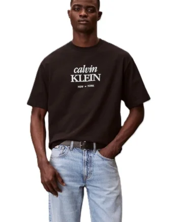Tricou barbati  SS 16S CALVIN KLEIN DIAMOND GRAP, Bumbac, Negru,