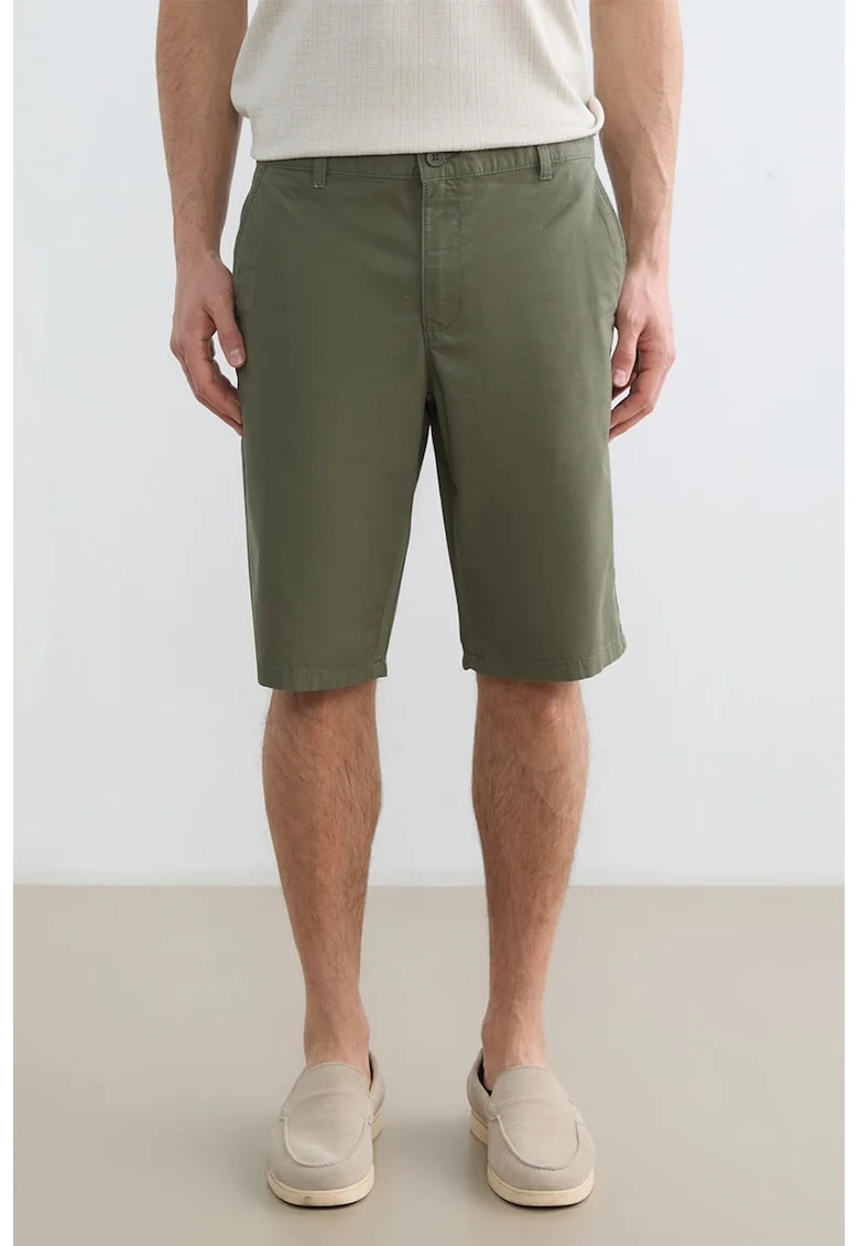 Bermude chino de bumbac, Sage Green