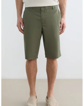 Bermude chino de bumbac, Sage Green