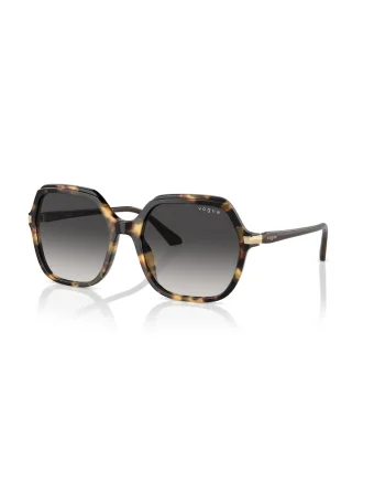 Ochelari de soare patrati cu animal print, Maro