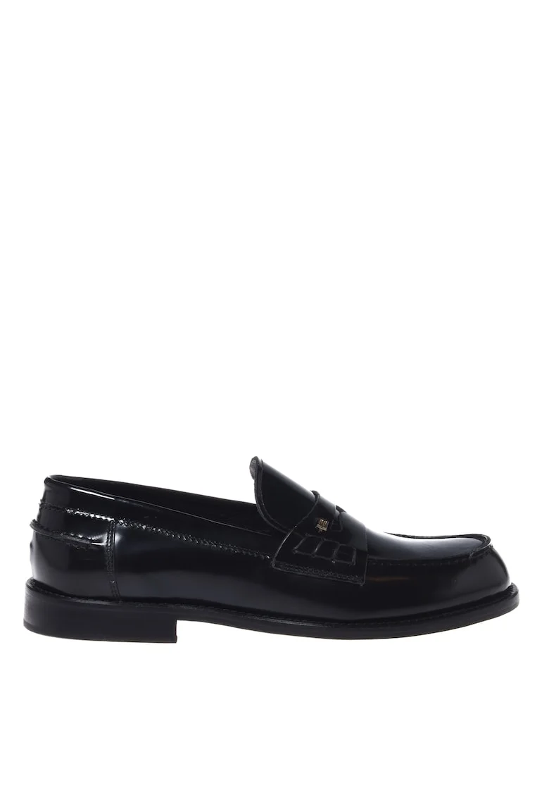 Pantofi loafer din piele, Negru