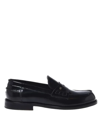 Pantofi loafer din piele, Negru