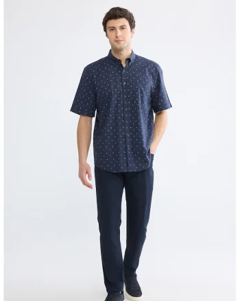 Camasa Oxford de bumbac, Albastru indigo