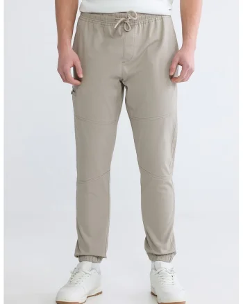 Pantaloni unicu snur, Bej