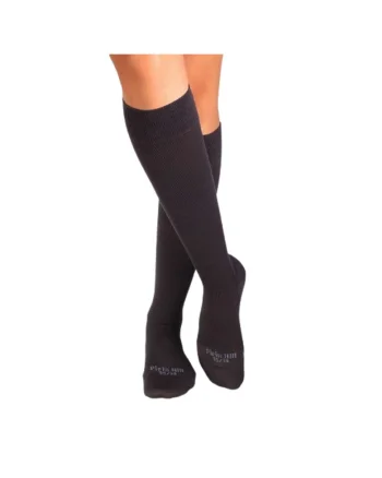 Sosete compresive lungi 3/4 din Bumbac Mercerizat, 39-41 EU, Antracit