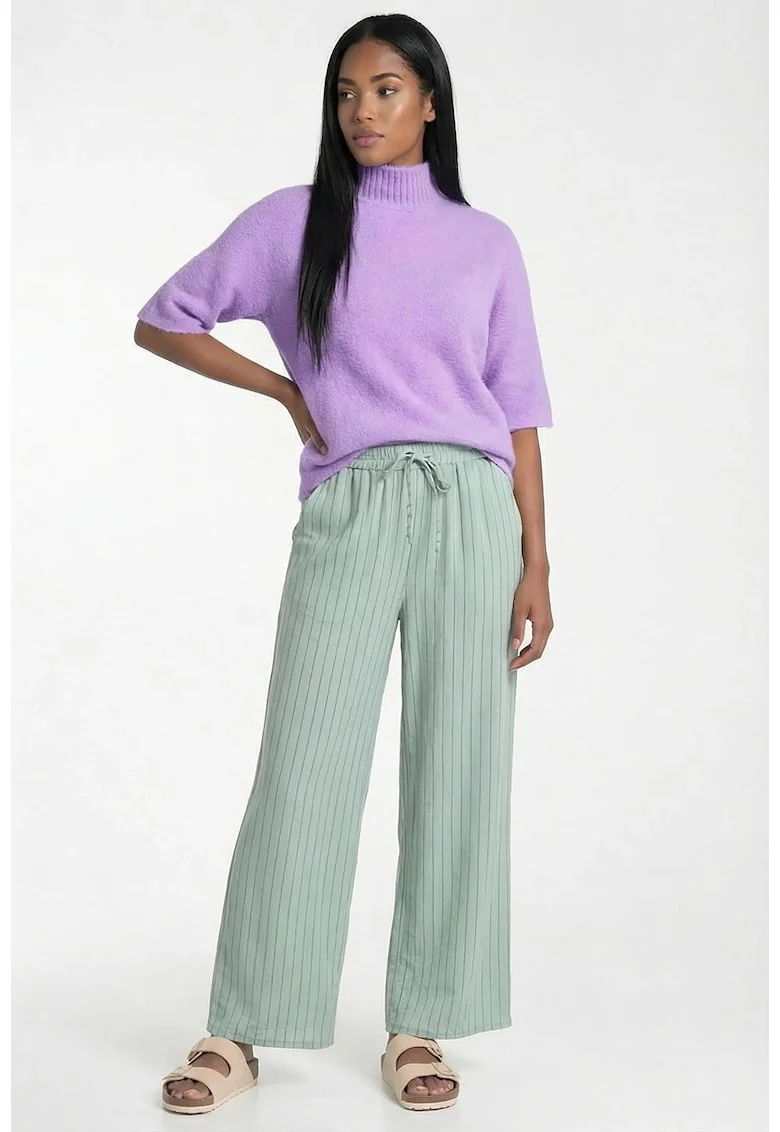 Pantaloni dama M1323,  Poliester, Verde menta