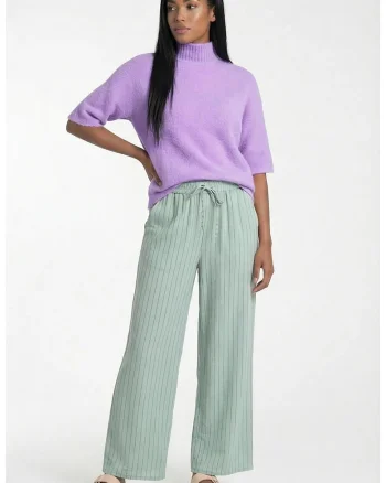 Pantaloni dama M1323,  Poliester, Verde menta