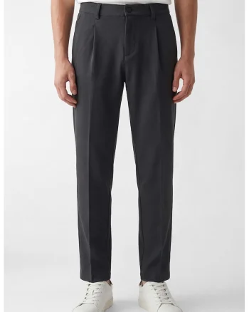 Pantaloni conici cu pensa, Negru stins