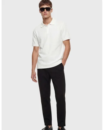 Pantaloni conici cu pensa, Negru