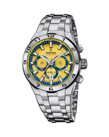 Ceas barbatesc  F20670/4 Quartz Argintiu