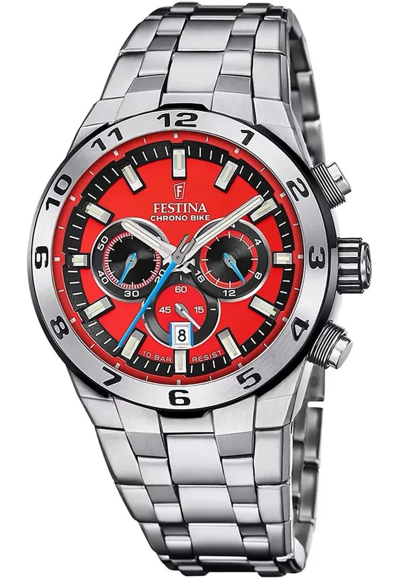 Ceas barbatesc  F20670/5 Quartz Argintiu