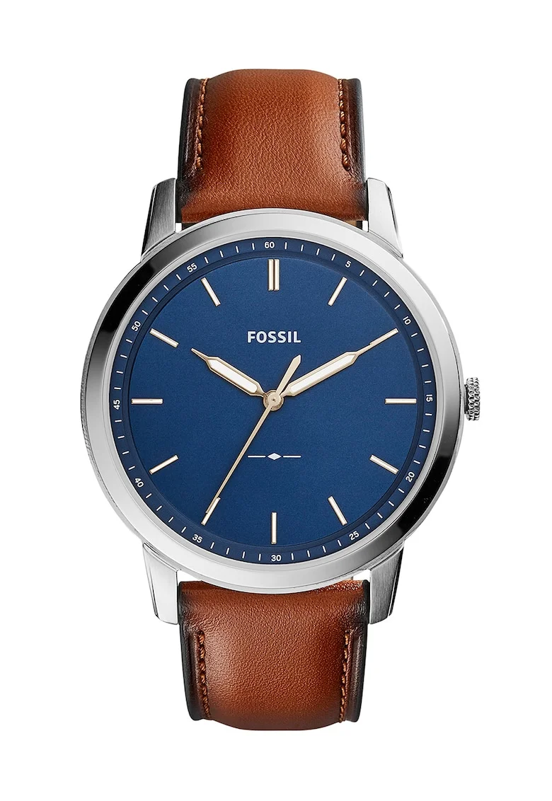 Ceas argintiu cu maro The Minimalist