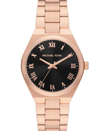Ceas analog din otel inoxidabil, Auriu rose