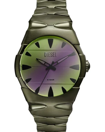 Ceas analog cu cadran in degrade, Verde oliv