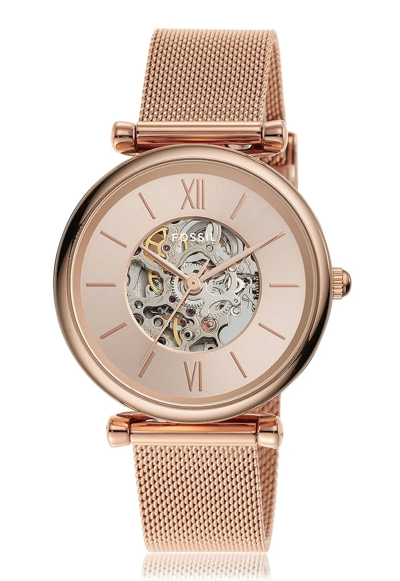 Ceas automatic cu mecanism vizibil, Auriu rose