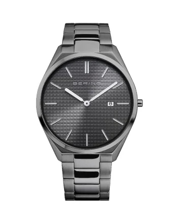 Ceas barbatesc  Quartz, 40mm, 3ATM, Gri