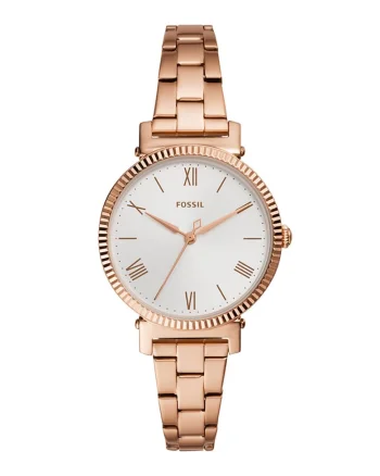 Ceas quartz din otel inoxidabil Daisy, Auriu rose