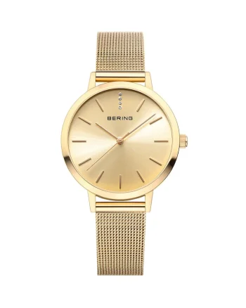 Ceas de dama  Quartz, 34mm, 3ATM, Auriu