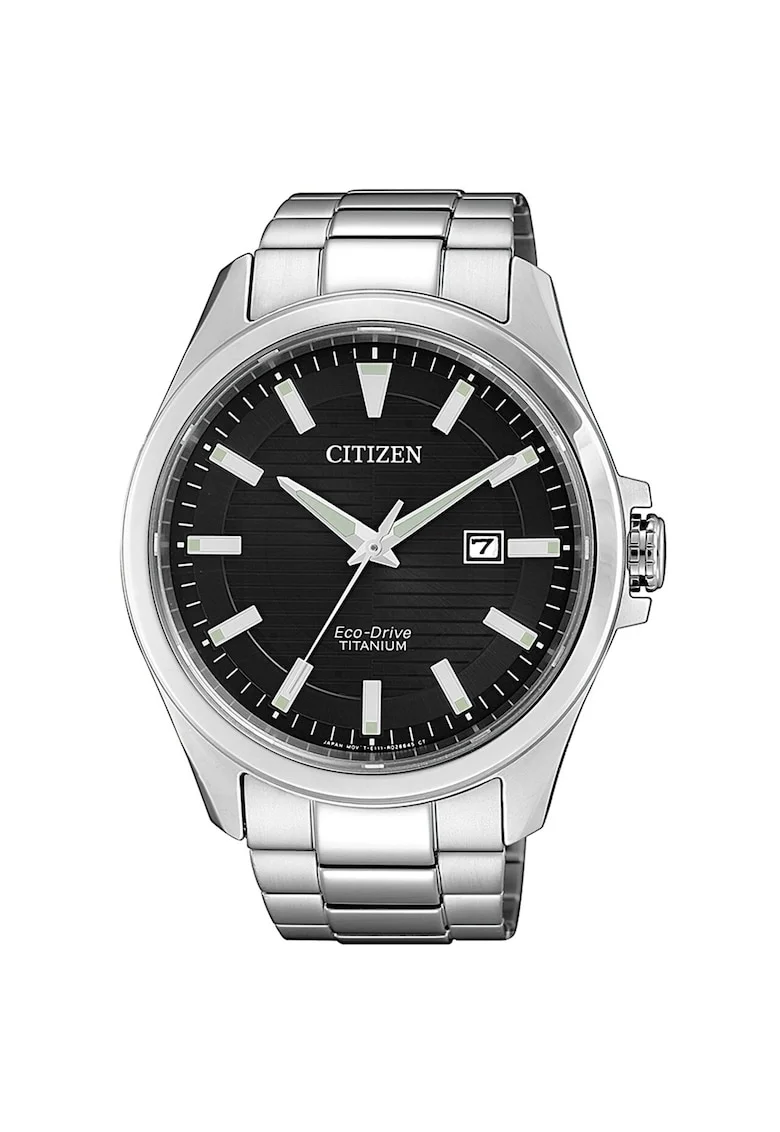 Ceas barbatesc  BM7470-84E Eco-Drive, , 43mm, 10ATM, Argintiu, Negru