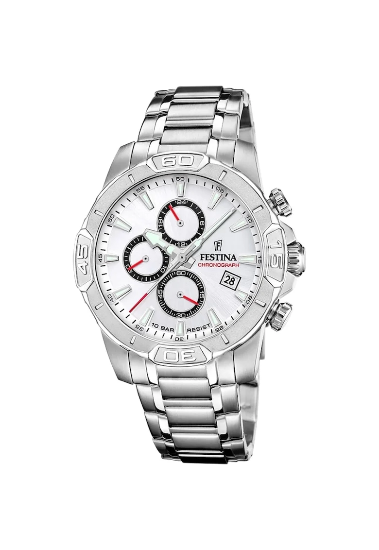 Ceas barbatesc  F20704/1 Quartz Argintiu