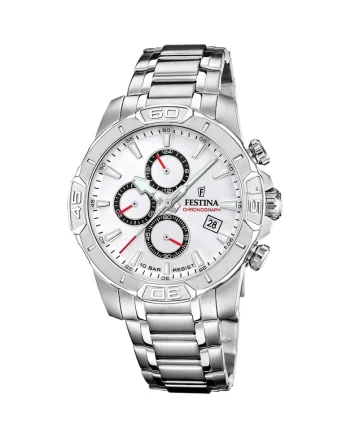 Ceas barbatesc  F20704/1 Quartz Argintiu