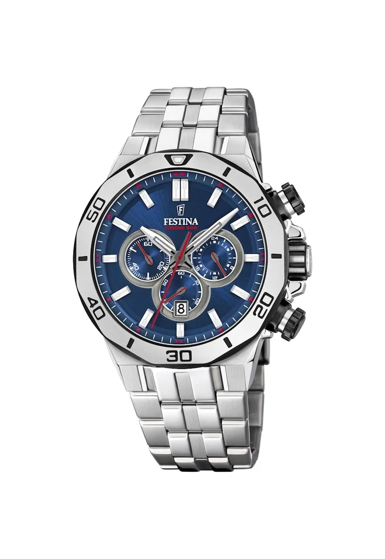 Ceas barbatesc  F20448/3 Quartz Argintiu
