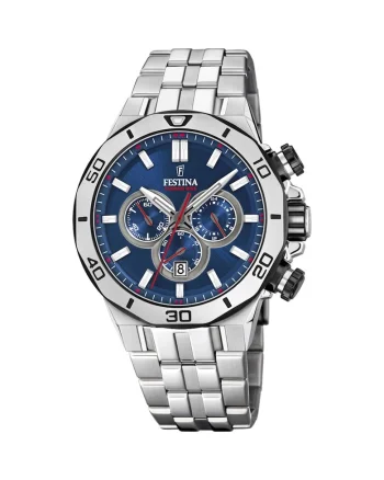 Ceas barbatesc  F20448/3 Quartz Argintiu