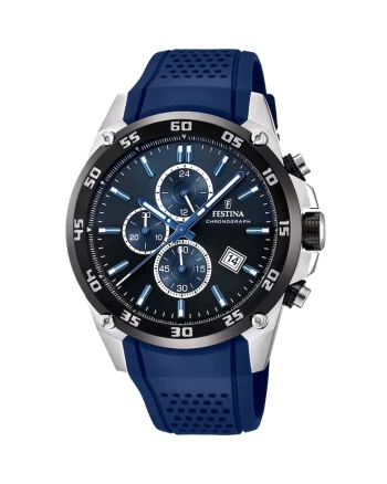 Ceas barbatesc  F20330/A Quartz Argintiu, Negru
