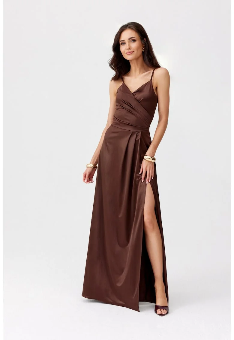 Rochie maxi cu slit adanc Salma, Maro