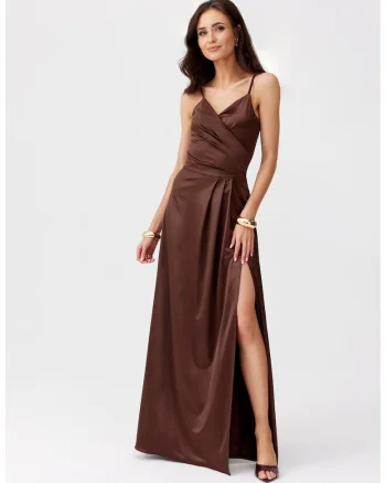 Rochie maxi cu slit adanc Salma, Maro