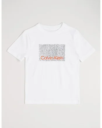 Tricou din bumbac organic cu imprimeu, Alb optic