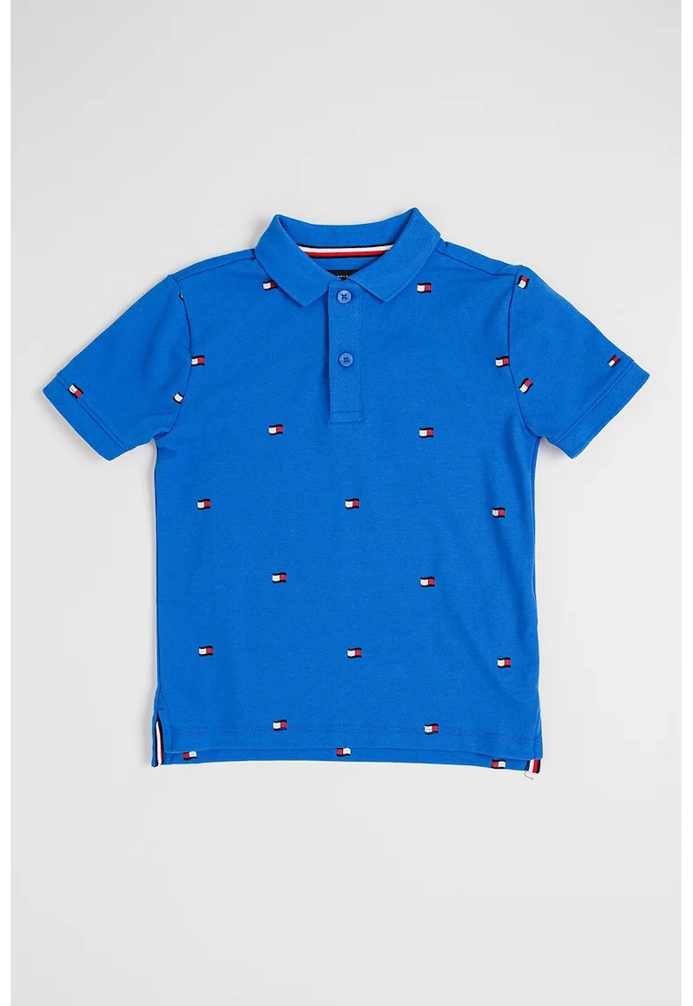 Tricou polo cu logo brodat, Albastru royal
