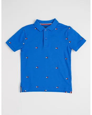 Tricou polo cu logo brodat, Albastru royal