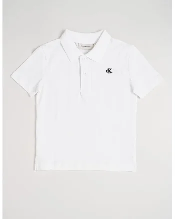 Tricou polo din bumbac organic, Alb optic