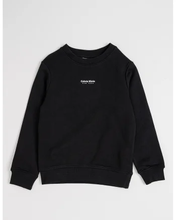 Bluza de trening cu imprimeu logo, Negru