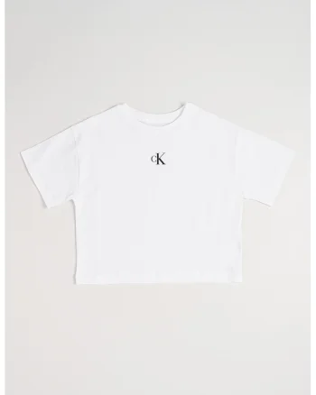 Tricou lejer din bumbac, Alb optic