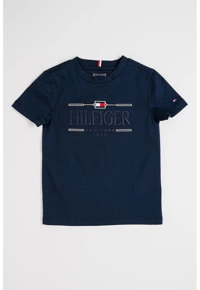 Tricou cu imprimeu logo, Albastru ultramarin