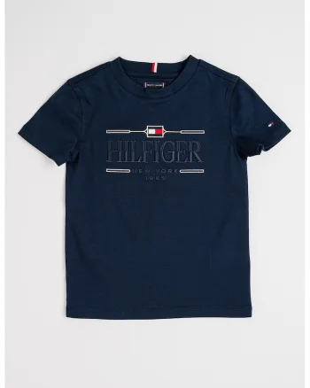Tricou cu imprimeu logo, Albastru ultramarin