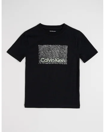 Tricou din bumbac organic cu imprimeu, Negru