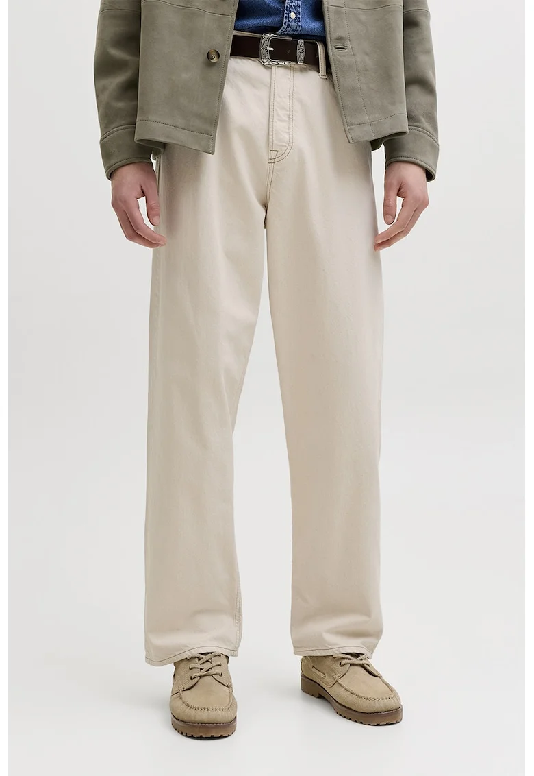 Blugi relaxed fit Alex, Crem