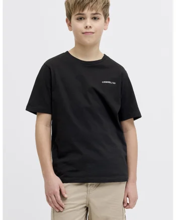 Tricou cu imprimeu pe partea din spate, Negru