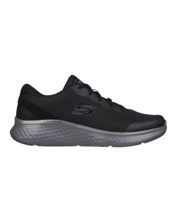 Pantofi sport cu amortizare si detalii peliculizate Skech-Lite Pro - Clear Rush, Negru/Gri inchis