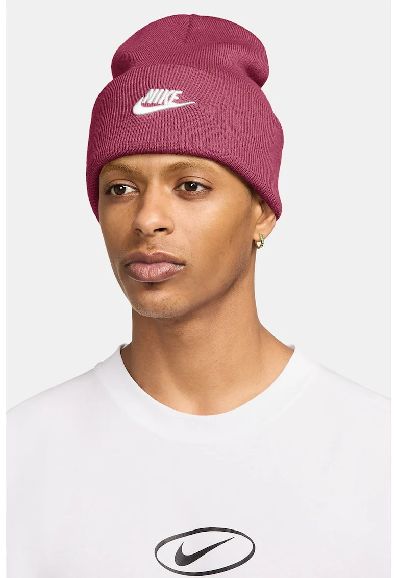 Caciula unisex cu logo brodat Peak, Rosu