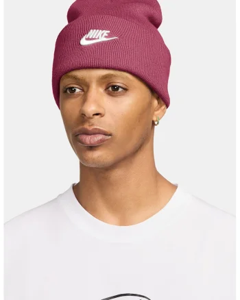 Caciula unisex cu logo brodat Peak, Rosu