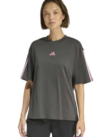 Tricou regular-fit din bumbac, Roz deschis/Gri inchis